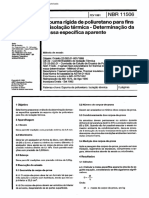 NBR 11506 - Espuma Rigida de Poliuretano para Fins de Isolacao Termica - Determinacao Da Massa Es