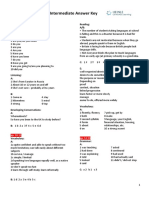 OUTCOMES Intermediate Answer Key: 01 My First Class