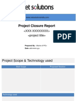 Project Closure Report