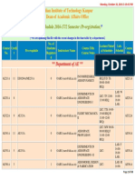 Course Schedule 2016-17/2 Semester (Pr-Registration)