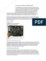 Historia de Las Tarjetas de Sonido para La Arquitectura Del IBM PC