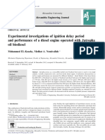 Experimental Investigations of Ignition Delay Period