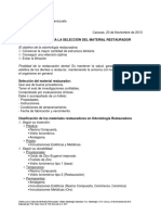 Criterios para La Selección Del Material Restaurador.