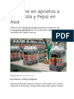 AJE Pone en Aprietos A Coca Cola y Pepsi en Asia