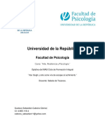 Trabajo Final, Psicología y Resilencia