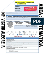 Sesion Simplificacion de Fracciones Algebraicas