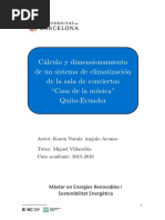 Calculo de Climatizacion en Sala de Conciertos