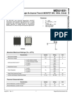 MDU1931 Datasheet - MagnaChip Semiconductor