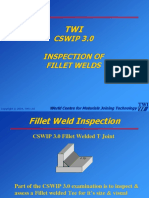 TWI CSWIP 3 0 Inspection of Fillet Welds