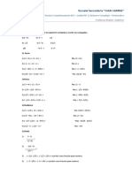 Trabajo Práctico Nº2: Ejercicios de Numeros Complejos 