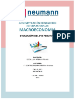 Evolución Del Pbi en El Perú Año A Año