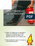 Uso y Manejo de Extintores