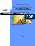 Financiamiento y Capital de Trabajo