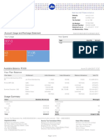 Account Usage and Recharge Statement: Your Usage Your Spend