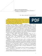 Bicudo. Um Ensaio Sobre Concepções A Sustentarem Sua Prática Pedagógica e Produção de Conhecimento