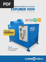 Brochure Cortadora Automatica de Testigos EXPLORER 1000