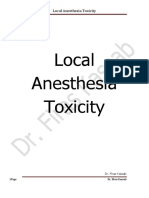 Local Anesthesia Toxicity