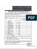 Advertisement For The Non Teaching Positions For IISER Berhampur