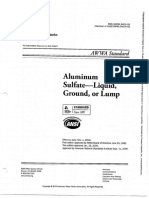 Norma AWWA B403-09 Sulfato de Aluminio