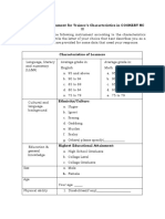 Data Gathering Instrument For Trainee