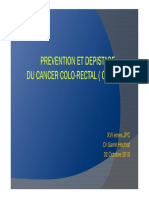 Prevention Et Depistage Du Cancer Colo-Rectal CCR PDF