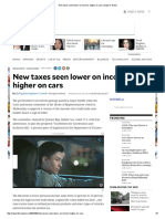 New Taxes Seen Lower On Income, Higher On Cars Inquirer News