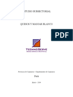 Estudio Subsectorial de Quesos y Manjar Blanco SVF