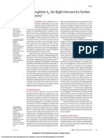 Is HbA1c The Right Outcome For Studies of Diabetes (2017)