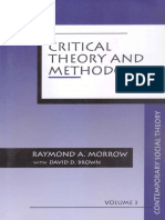 Critical Theory and Methodology - Raymond Morrow 