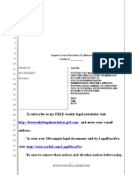 Sample Petition For Final Distribution For Probate in California