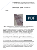 Thermal Expansion of Solids and Liquids