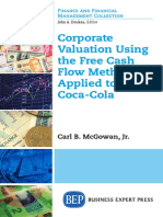 Corporate Valuation Using The Free Cash Flow Method Applied To Coca-Cola