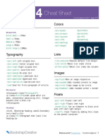 Bootstrap 4 Cheat Sheet 10v400 Alpha6