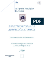 Espectroscopia de Absorción Atomica