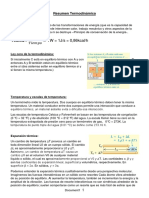 Resumen Termodinámica