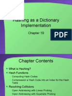 Hashing As A Dictionary Implementation