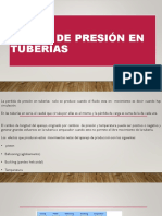 Caidas de Presion en Tuberias, Disparos y Fluidos de Terminacion