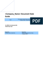 Document Style Guide