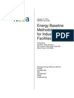 Energy Baseline Methodologies For Industrial Facilities