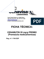 Ficha Tecnica Cenamutin 2o MG-G Premix