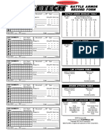 Battletech Battle Armor Record Form PDF