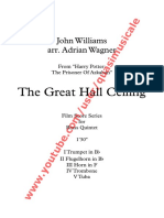 Harry Potter The Great Hall Ceiling" (John Williams) Arr. Adrian Wagner - Brass Quintet (Sheet Music) Arrangement