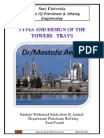 Types & Design of Tower Trays