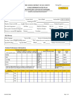 Core Differentiated Plan For English Language Learners: Student Information