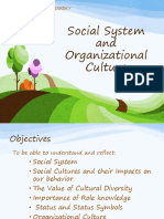 Social System and Organizational Culture: Reporter: Riza Podirsky