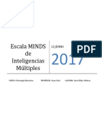 Informe de Escala Minds de Inteligencias Multiples