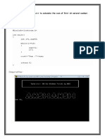 Write A Program in C