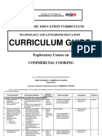 Curriculum Guide: Exploratory Course On Commercial Cooking