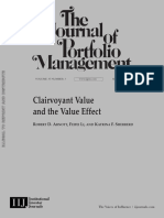 Clairvoyant Value and The Value Effect