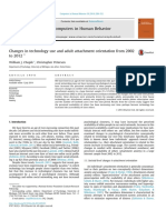 Changes in Technology Use and Adult Attachment Orientation From 2002 To 2012 - 2014 - Computers in Human Behavior PDF